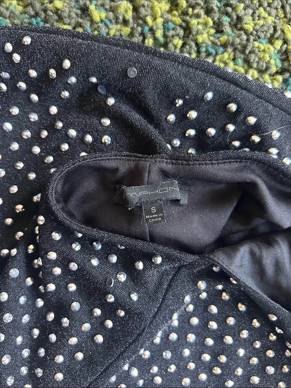 Vintage Symphony Rhinestoned Backless Minidress - Picture 2 of 7